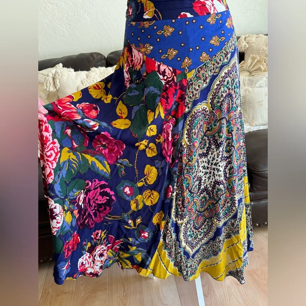 Anthropologie Moulinette Soeurs Teresita Scarf Printed 2 Piece SET Skirt & Top